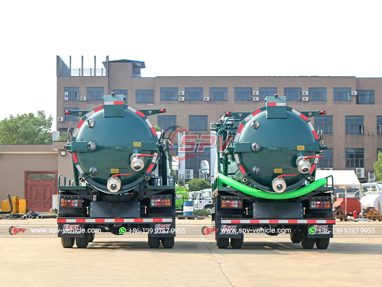 ISUZU 4,000 Litres Sewer Cleaning Vacuum Truck- Rear Side